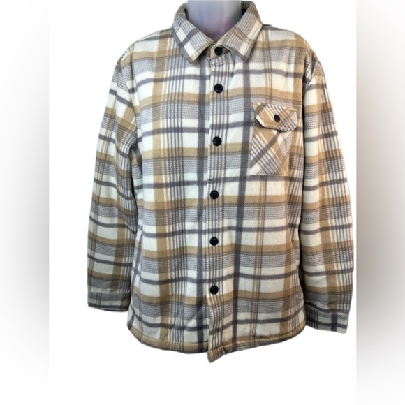 UNIONBAY Woodsman Microfleece Lined Flannel Shirt Jacket/Size Small - Picture 1 of 14